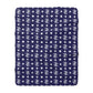 Monogram Blue Fleece Blanket