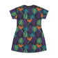 Jolyland - Boho Tropical T-Shirt Dress