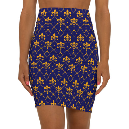 Women's Mid-Waist Pencil Skirt