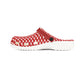 Jolyland - Red Patterned Foam Clogs, Casual Slip-Ons