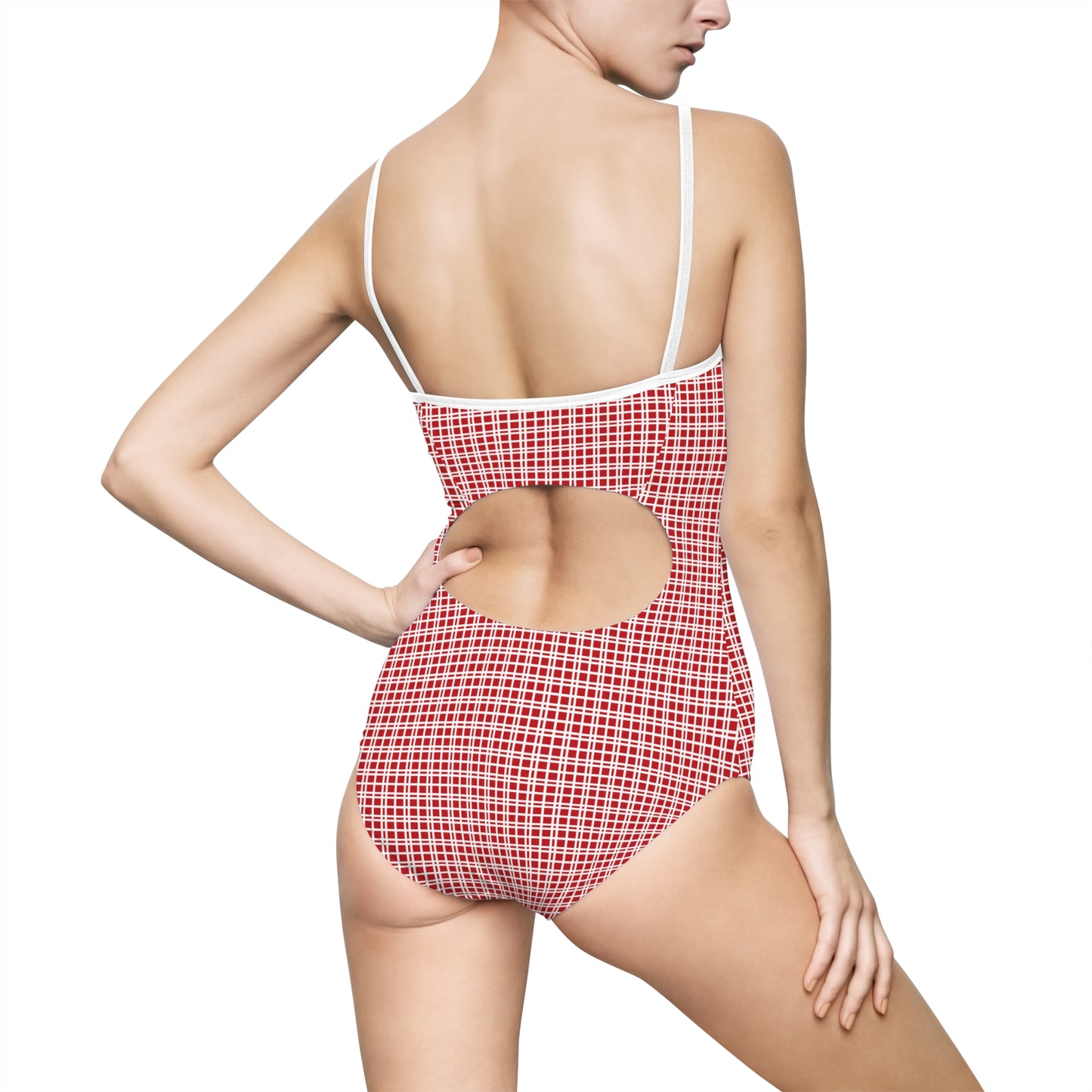 Red Women's One-Piece Swimsuit