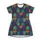 Jolyland - Boho Tropical T-Shirt Dress
