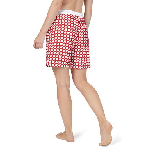 Stylish Red Swim Short
