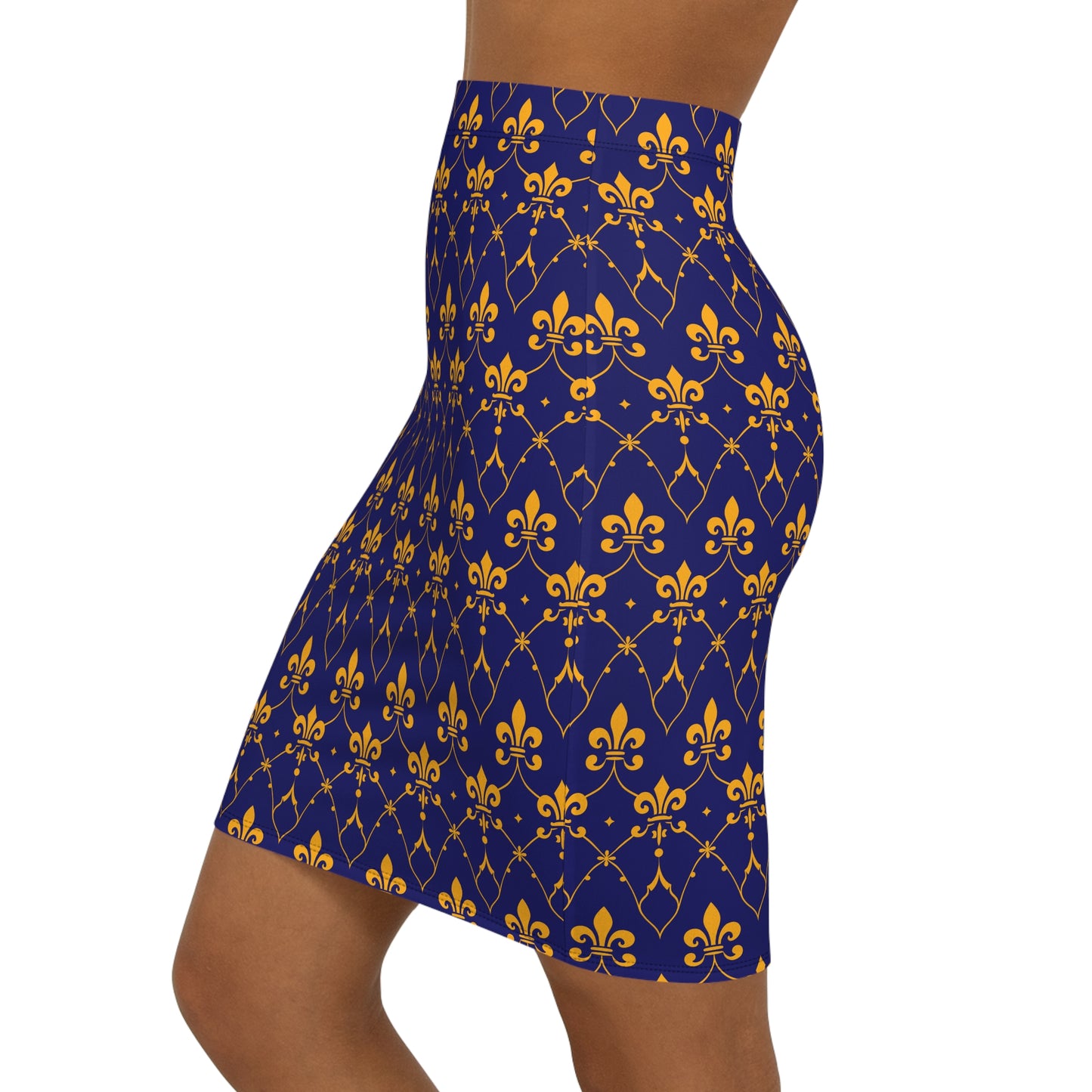 Women's Mid-Waist Pencil Skirt