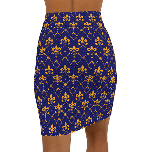 Women's Mid-Waist Pencil Skirt