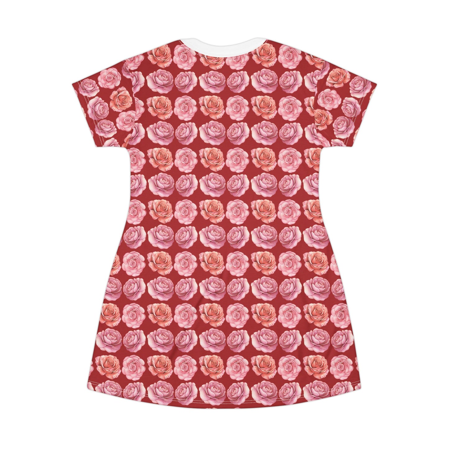 Floral T-Shirt Dress, Rosy Summer Dress